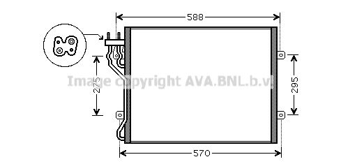 AVA QUALITY COOLING Lauhdutin, ilmastointilaite JE5035